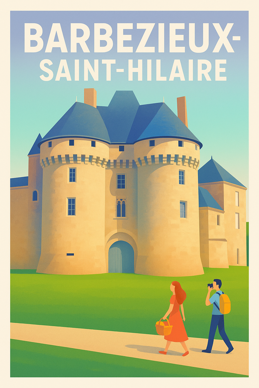 Affiche de Barbezieux-Saint-Hilaire - Voyage au cœur du patrimoine