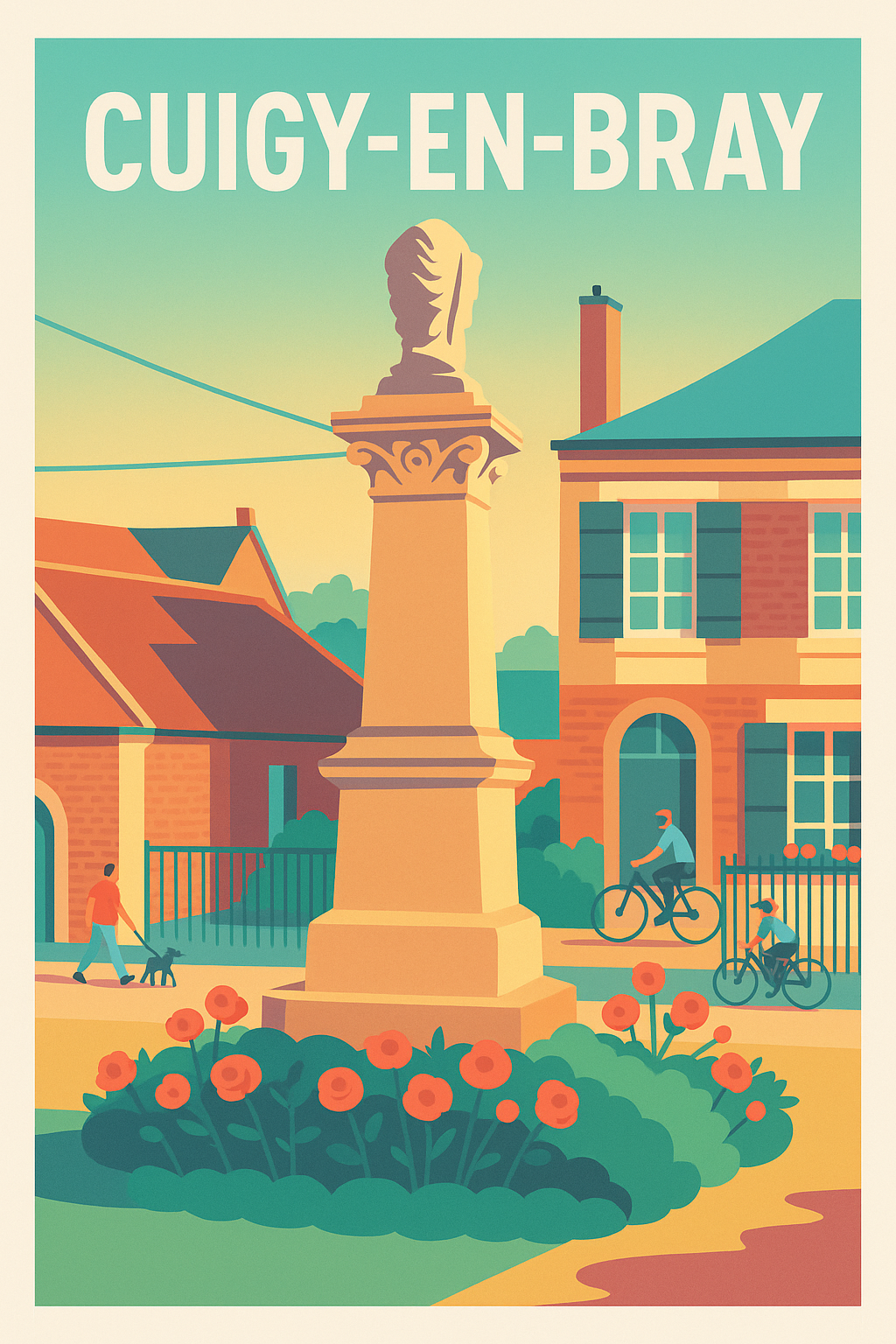 Affiche de Cuigy-en-Bray - Le charme paisible d'un village normand