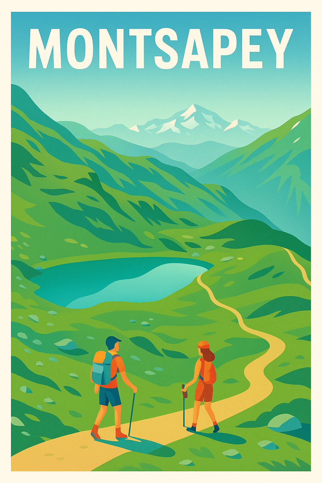 Affiche de Montsapey - L'appel du grand air en montagne