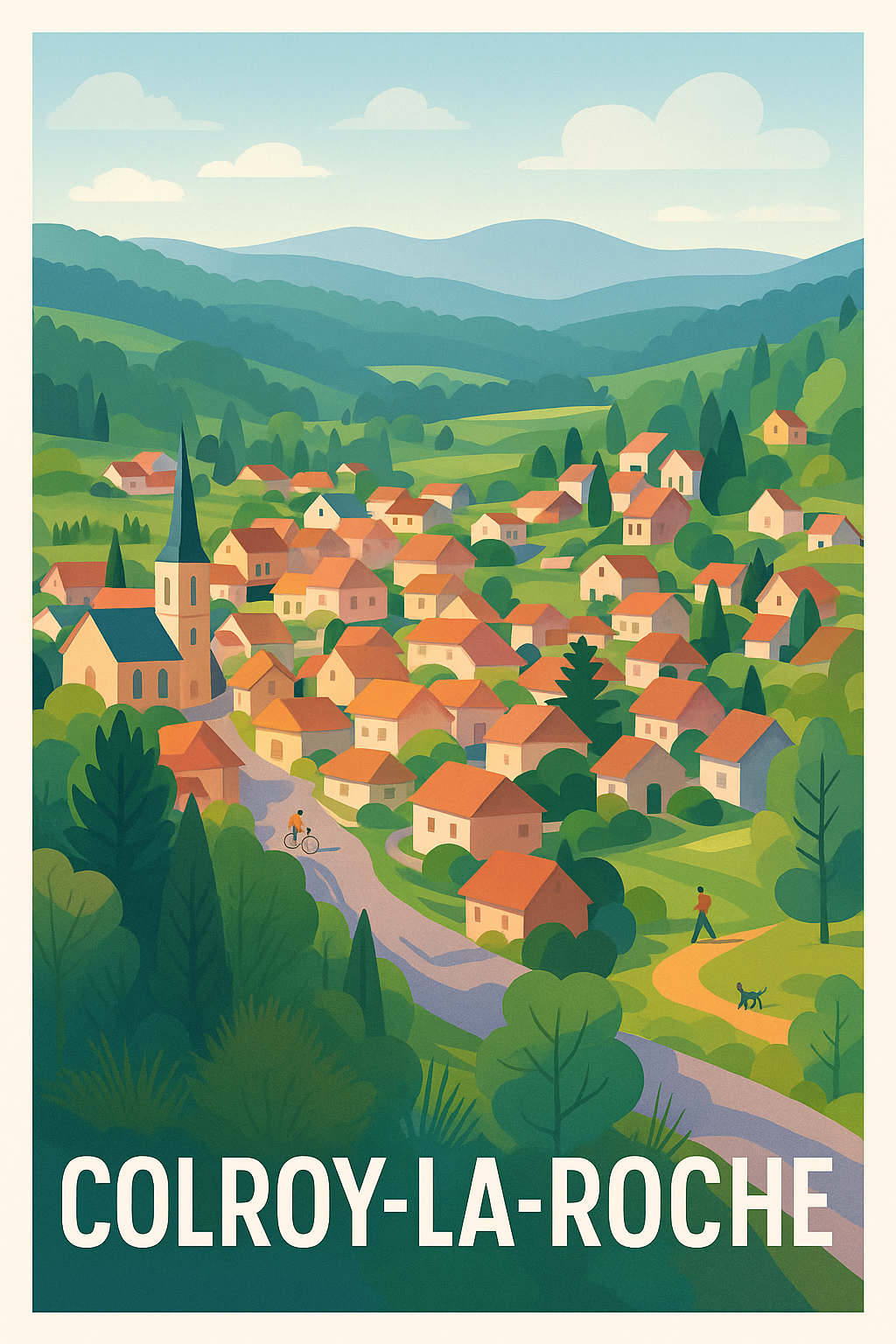 Affiche Colroy-la-Roche — Charme bucolique et douceur de vivre · poster d'art de Colroy-la-Roche