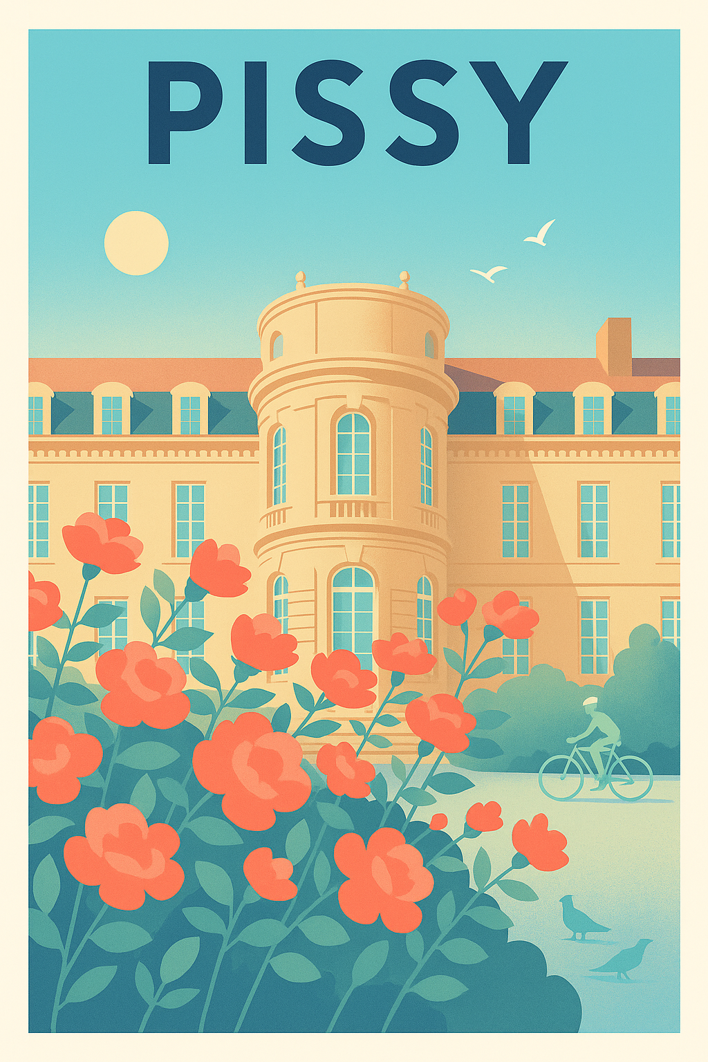 Affiche de Pissy - Élégance et sérénité en fleurs