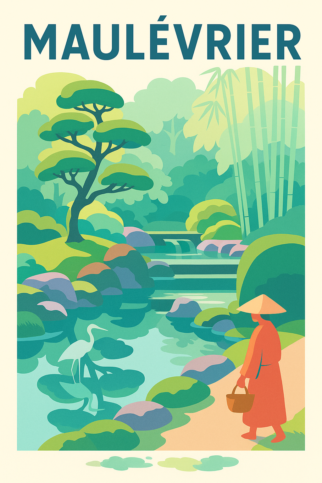 Affiche de Maulévrier - L'évasion zen au coeur du Japon nantais