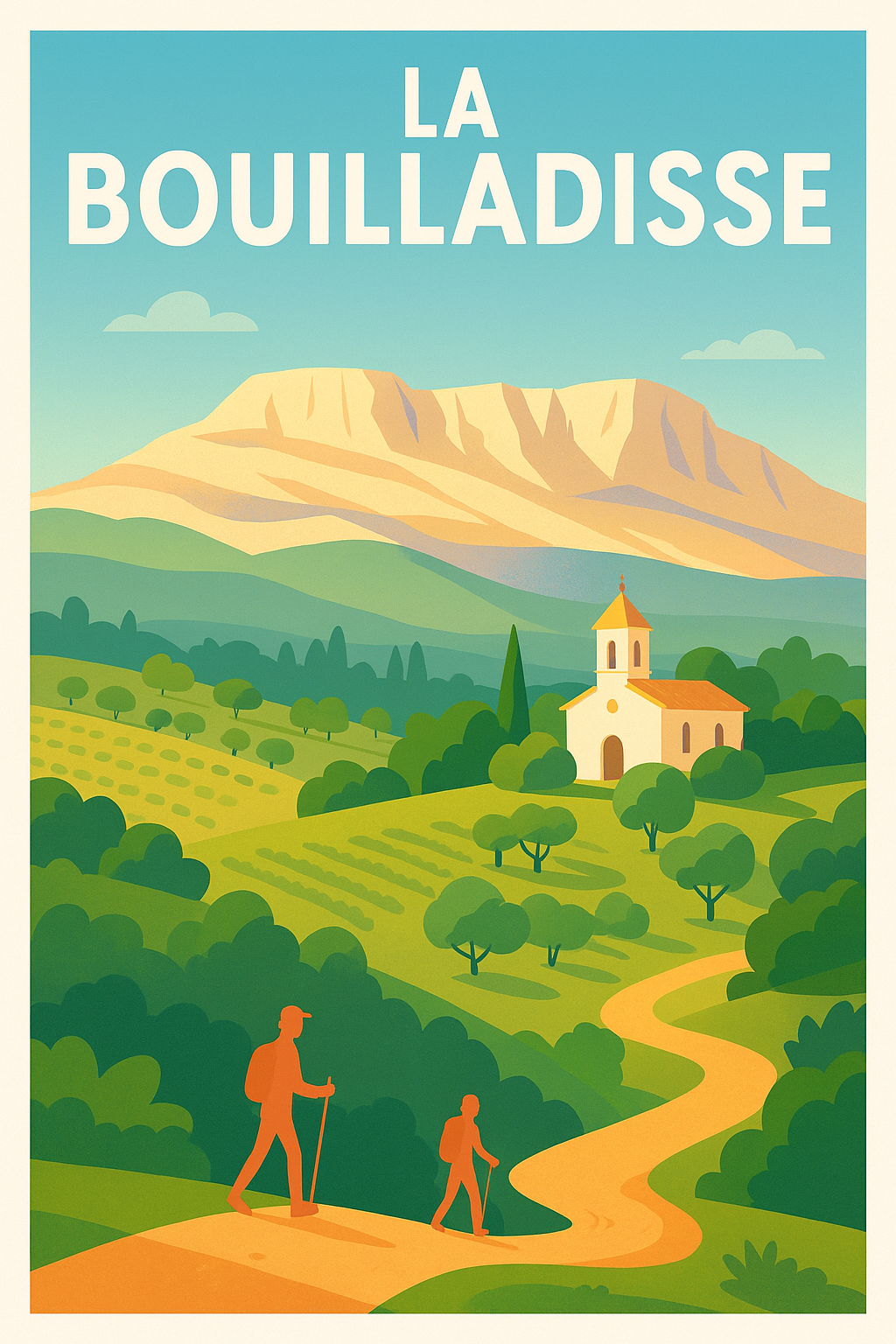 Affiche de La Bouilladisse - Un paysage provençal à découvrir