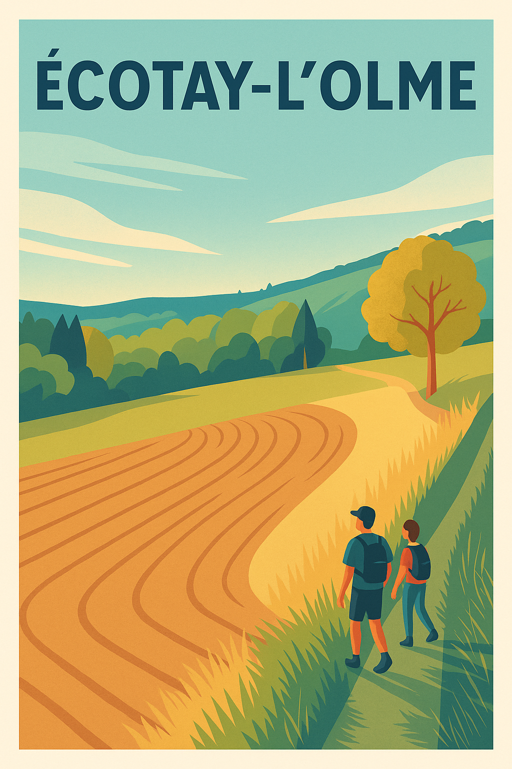 Affiche de Écotay-l'Olme - Promenade champêtre pleine de sérénité
