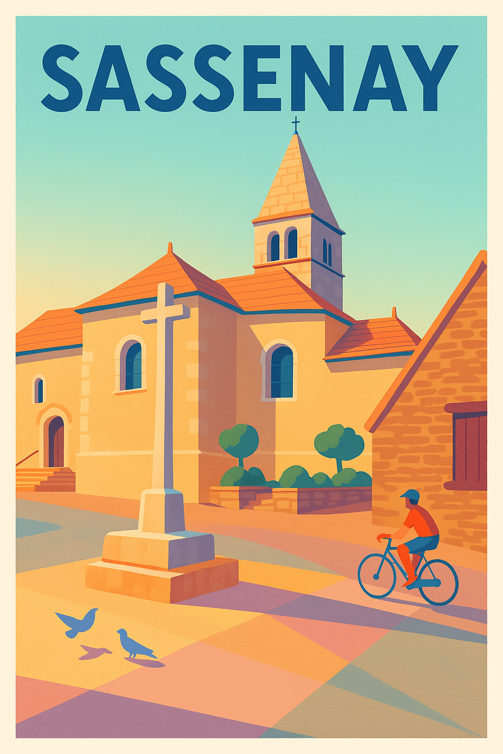 Affiche de Sassenay - Un voyage paisible au cœur du village