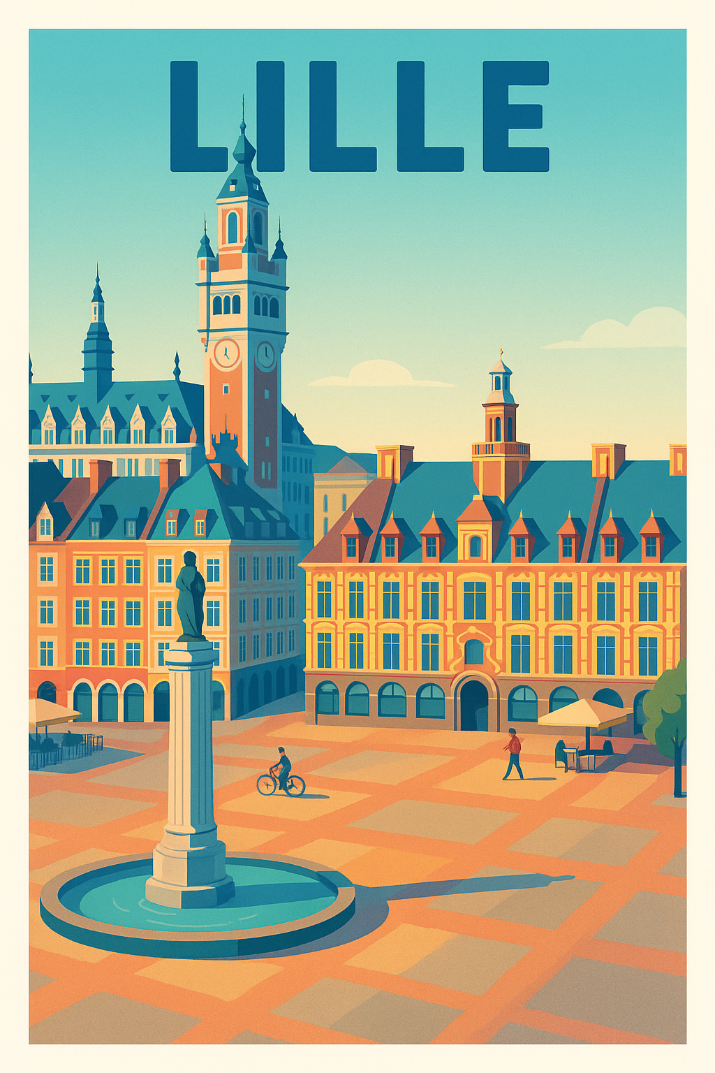 Affiche de Lille - Éclat d'architecture au cœur de la Grand-Place