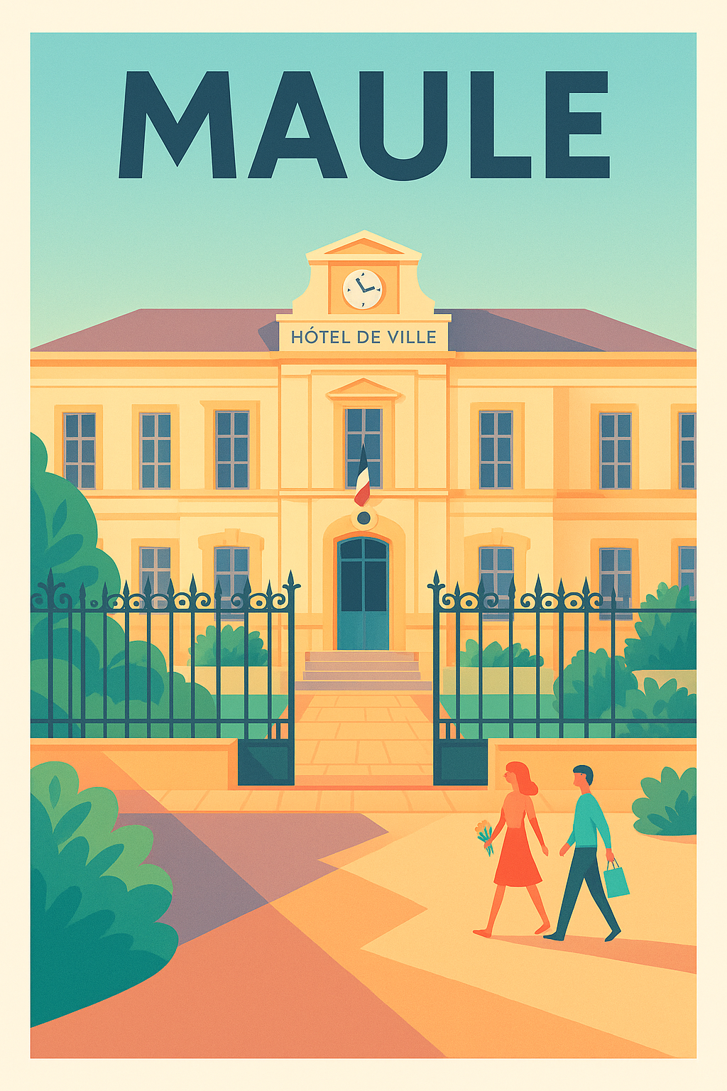 Affiche de Maule - Charme et sérénité au cœur de l'Hôtel de Ville