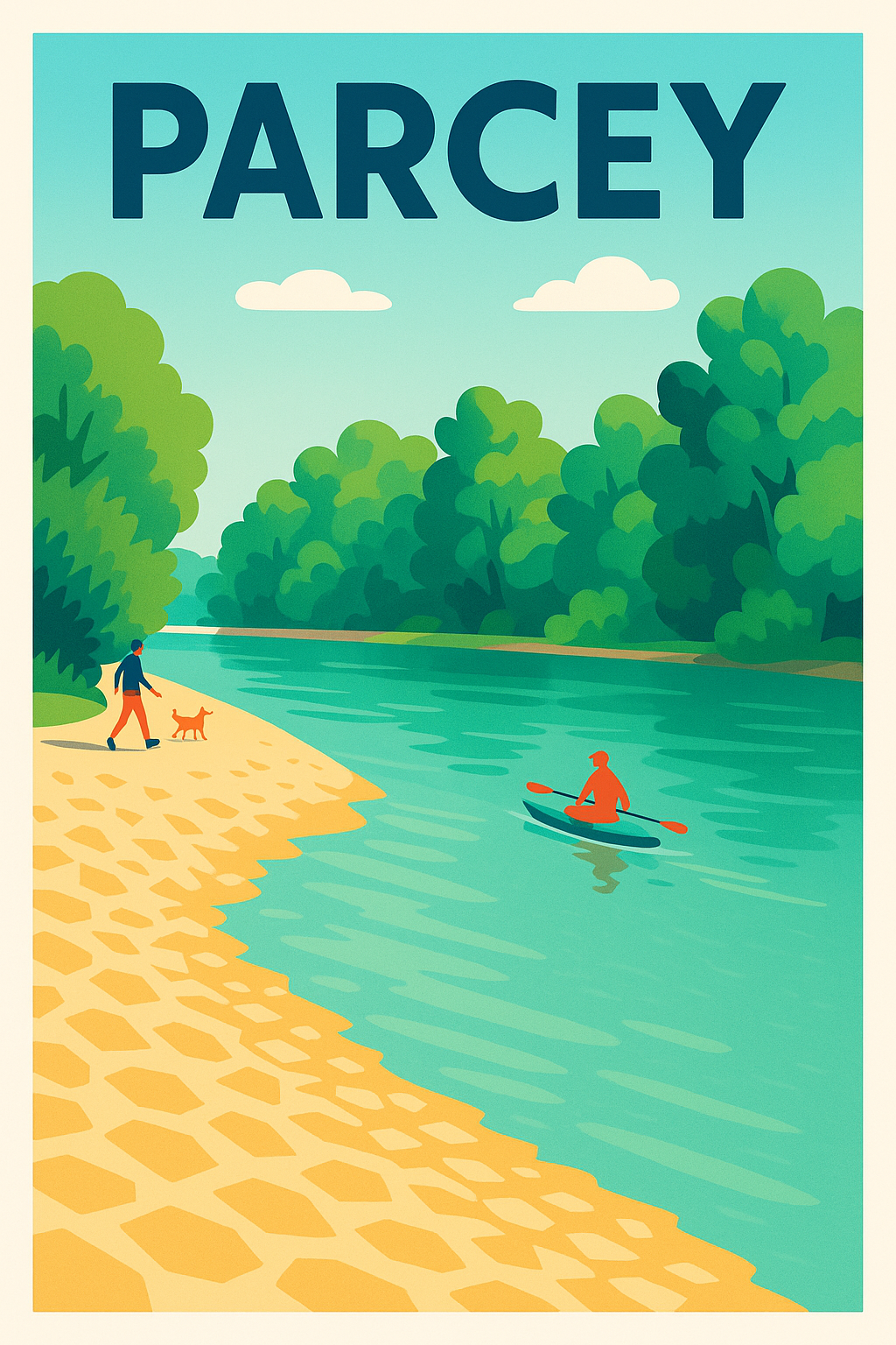 Affiche de Parcey - Évasion au bord de l'eau