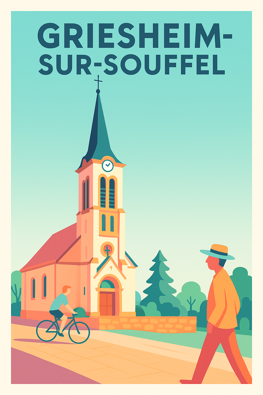 Affiche de Griesheim-sur-Souffel - L'élégance paisible d'un village alsacien