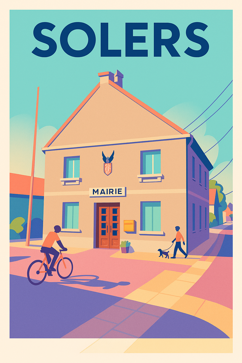 Affiche de Solers - Charme et sérénité de la mairie locale