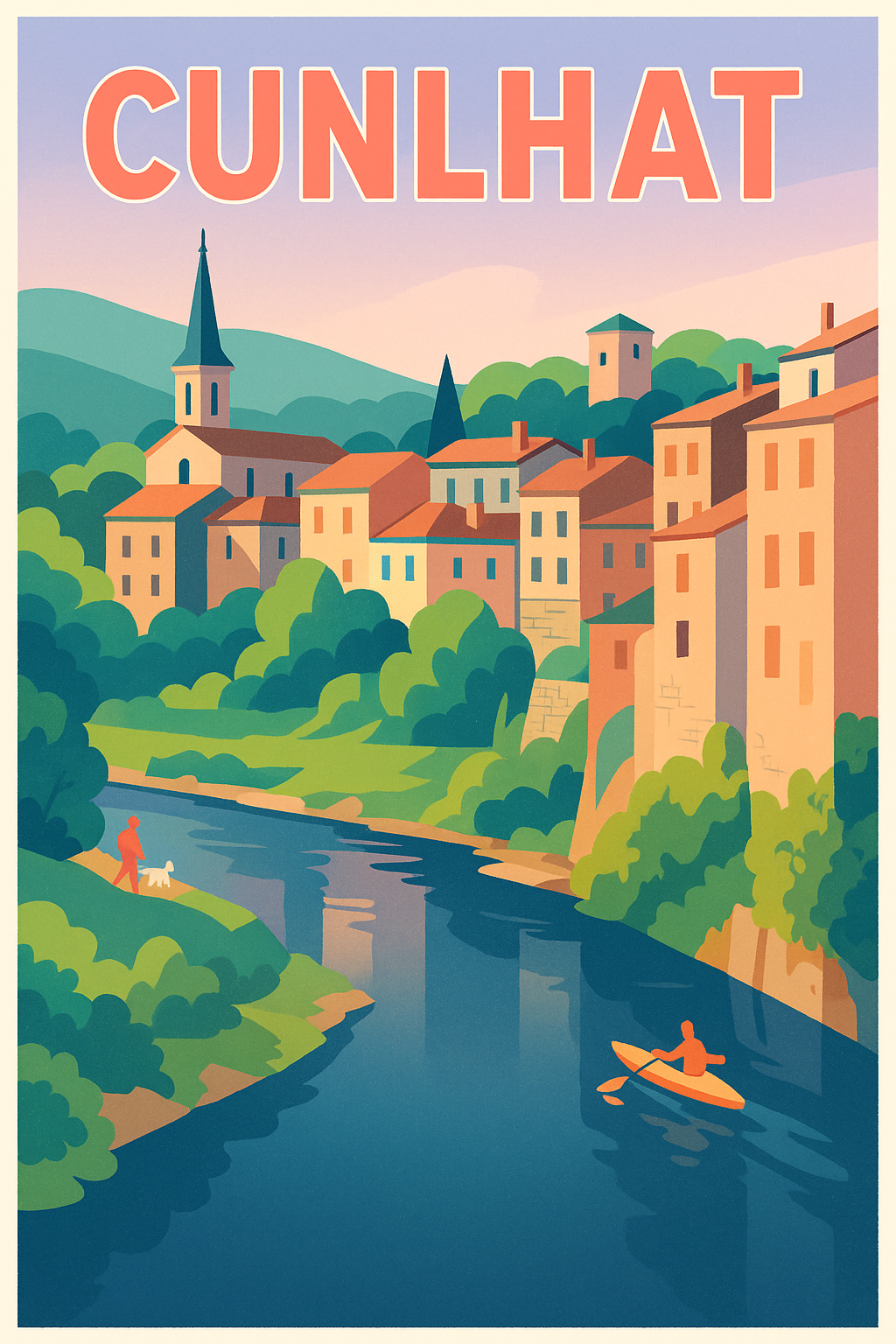 Affiche de Cunlhat - Harmonie et Sérénité au Coeur de la Nature