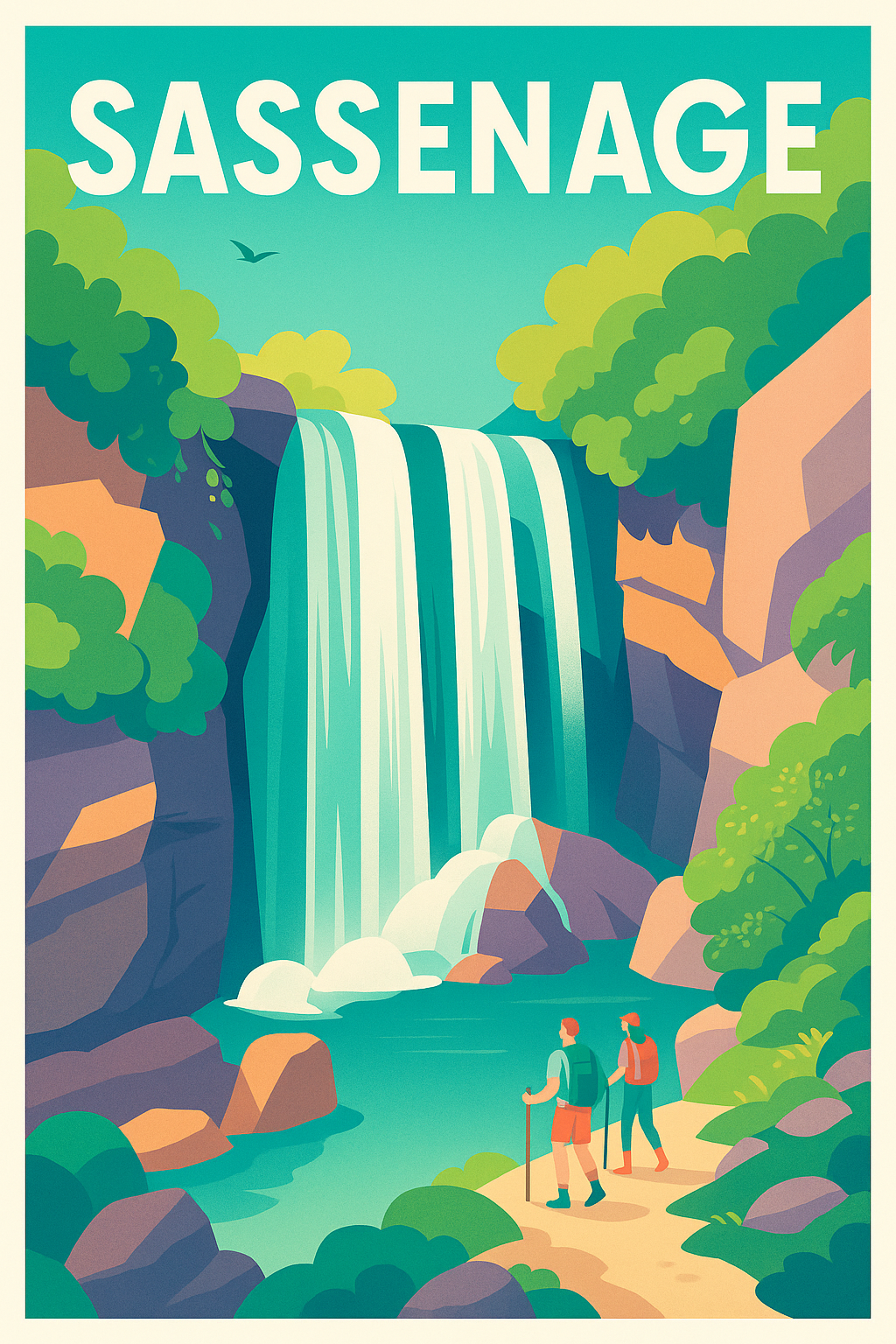 Affiche de Sassenage - Évasion Nature et Cascades