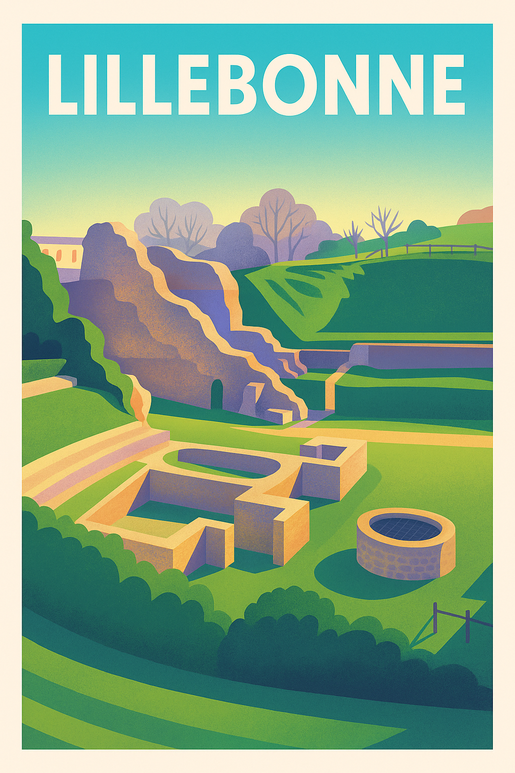 Affiche de Lillebonne - Patrimoine Gallo-Romain Revisité