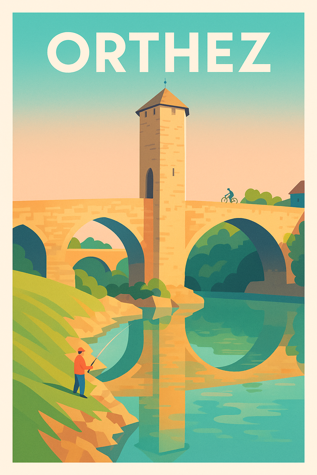 Affiche de Orthez - Charme et sérénité au fil de l'eau