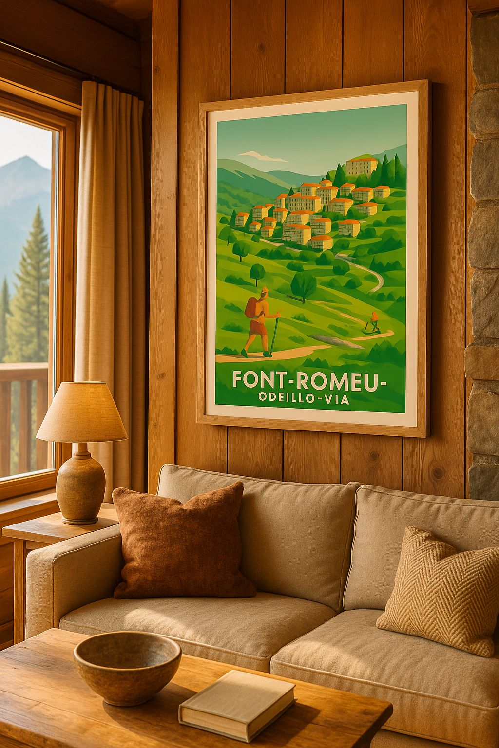 Mise en situation Affiche de Font-Romeu - Évasion et nature en montagne
