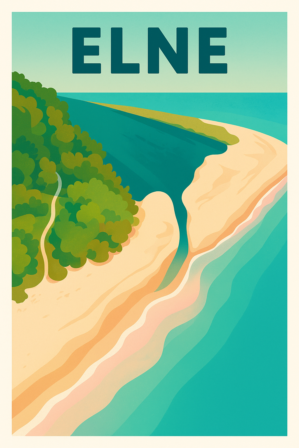 Affiche de Elne - Évasion à la plage et nature préservée