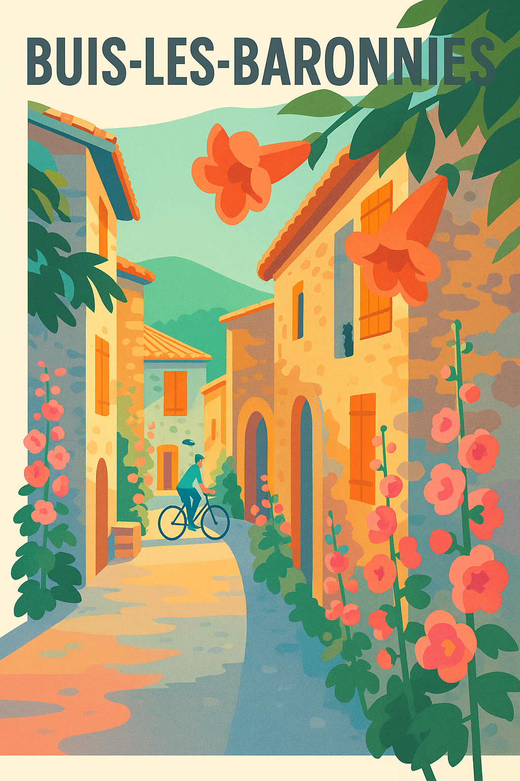 Affiche de Buis-les-Baronnies - Charme pittoresque et douceur de vivre