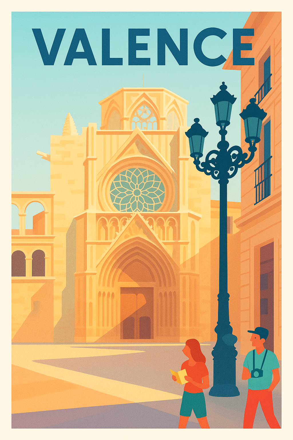 Affiche de Valence - L'élégance historique au cœur de la Drôme
