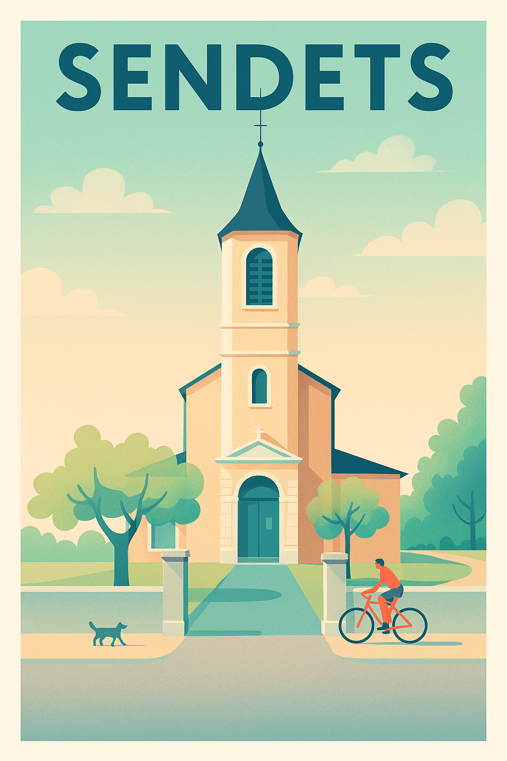 Affiche de Sendets - Charme et Sérénité au coeur du village