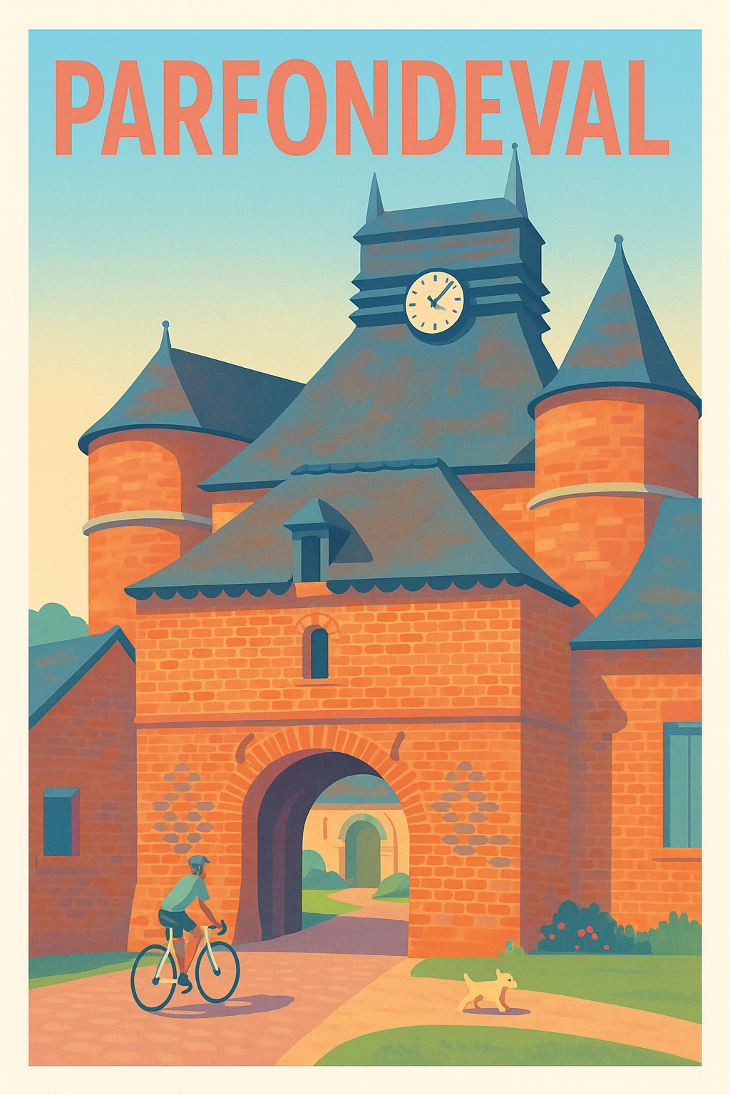 Affiche Parfondeval — Voyage au cœur d'un village de caractère · poster d'art de Parfondeval