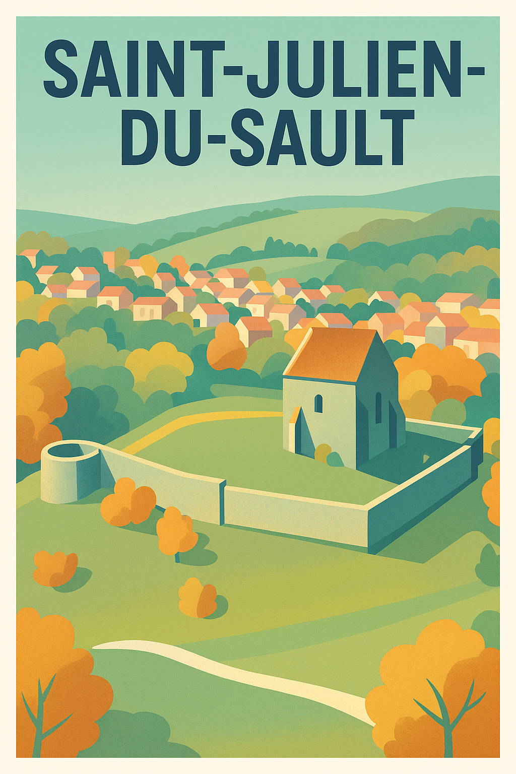 Affiche de Saint-Julien-du-Sault - Charme et sérénité campagnarde