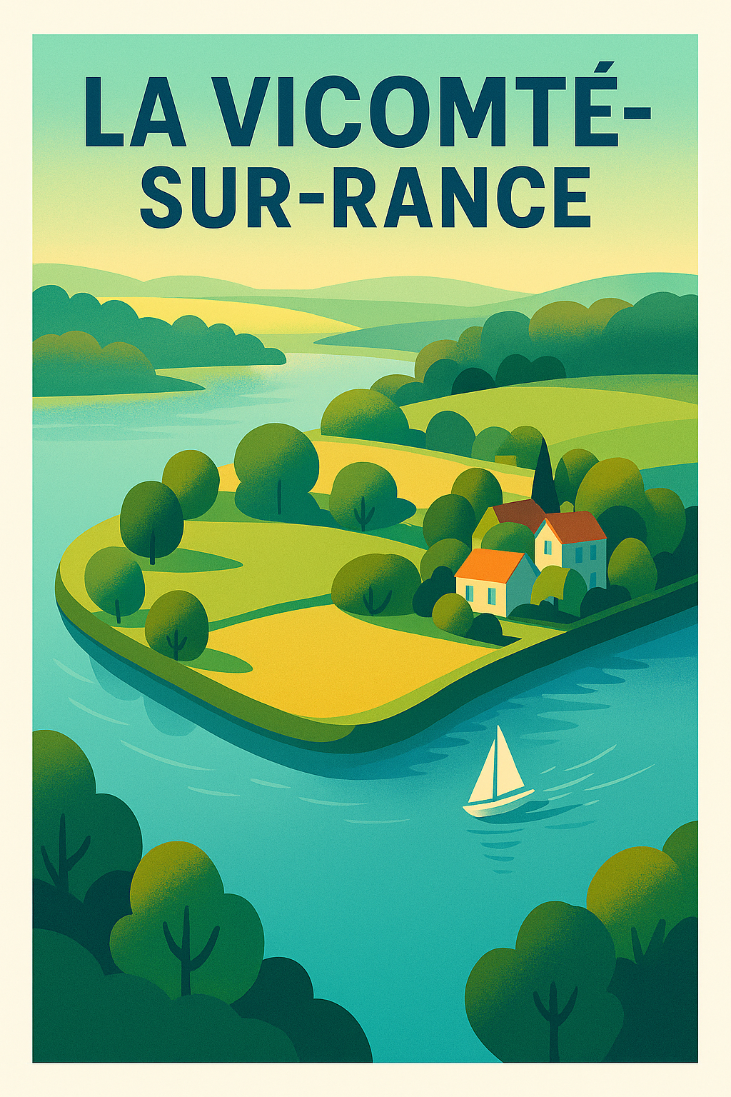 Affiche de La Vicomté-sur-Rance - Évasion bucolique au fil de l'eau