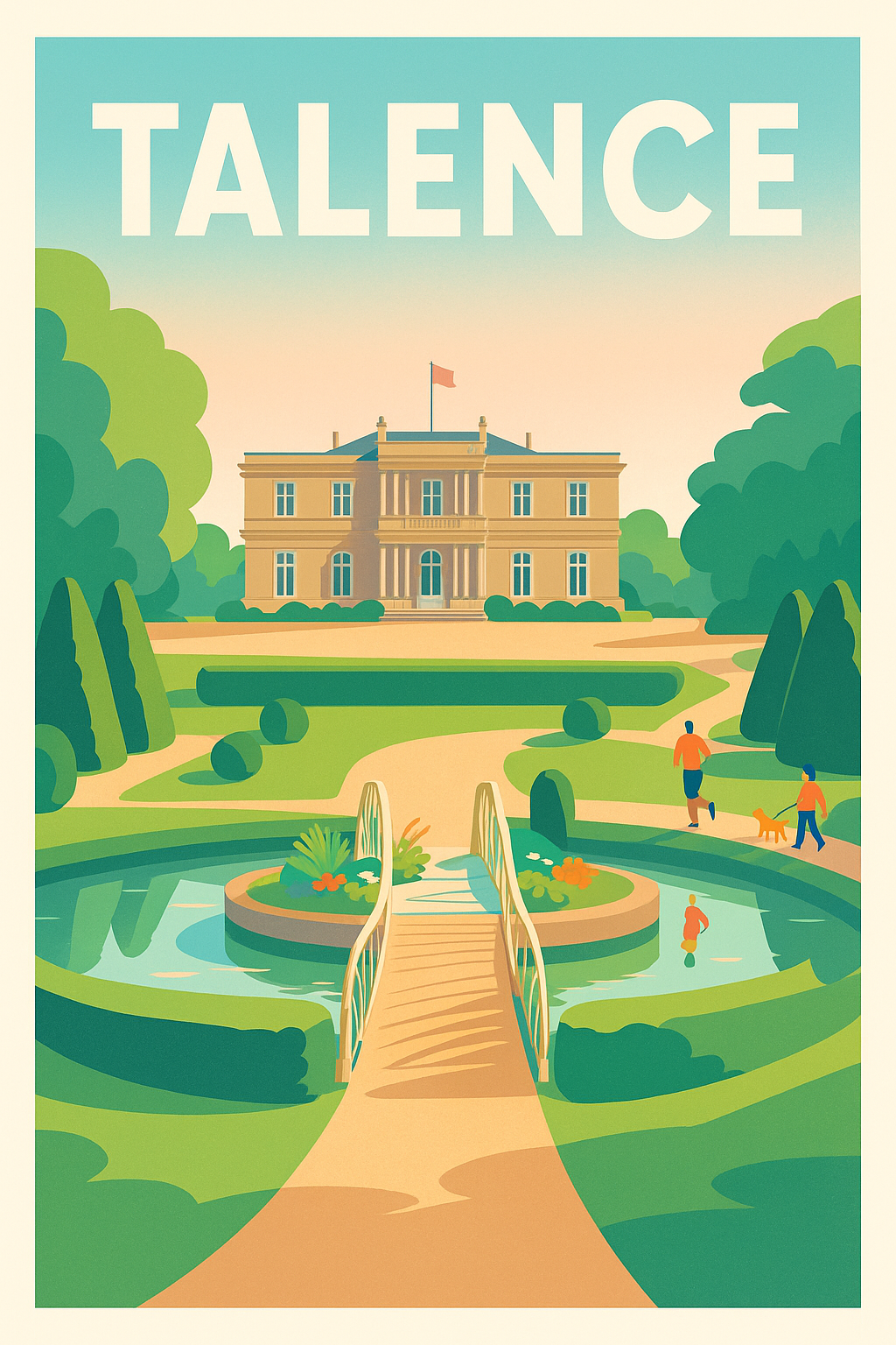 Affiche de Talence - Élégance et sérénité au cœur du parc