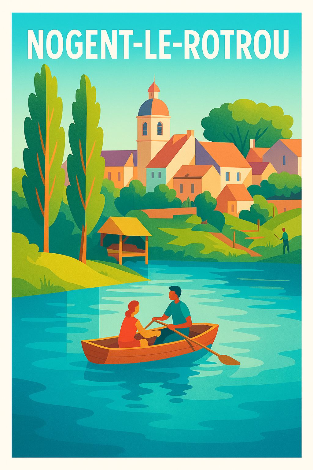 Affiche de Nogent-le-Rotrou - Sérénité au fil de l'eau