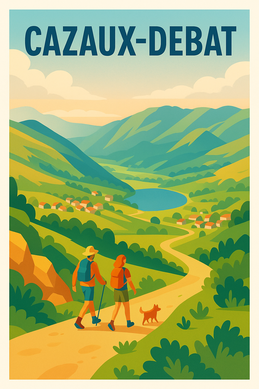 Affiche de Cazaux-Debat - Évasion et nature grandiose