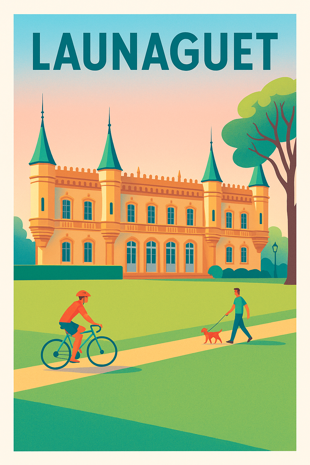 Affiche de Launaguet - Élégance et sérénité au château