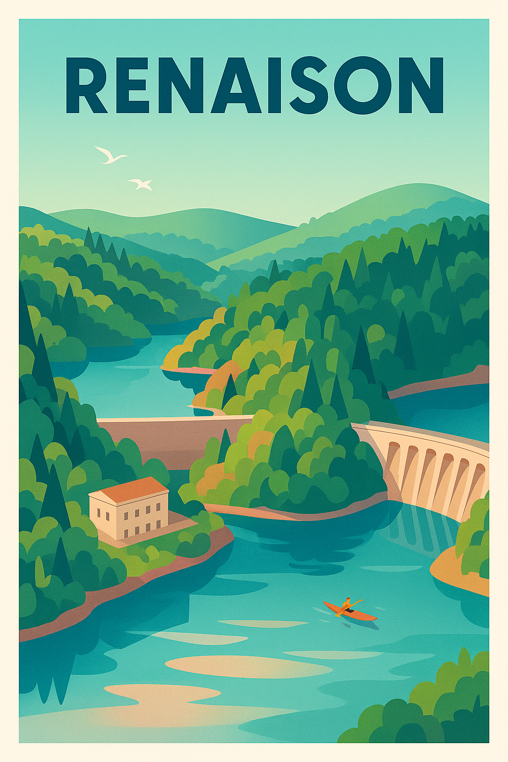 Affiche de Renaison - Harmonie nature et eau vive