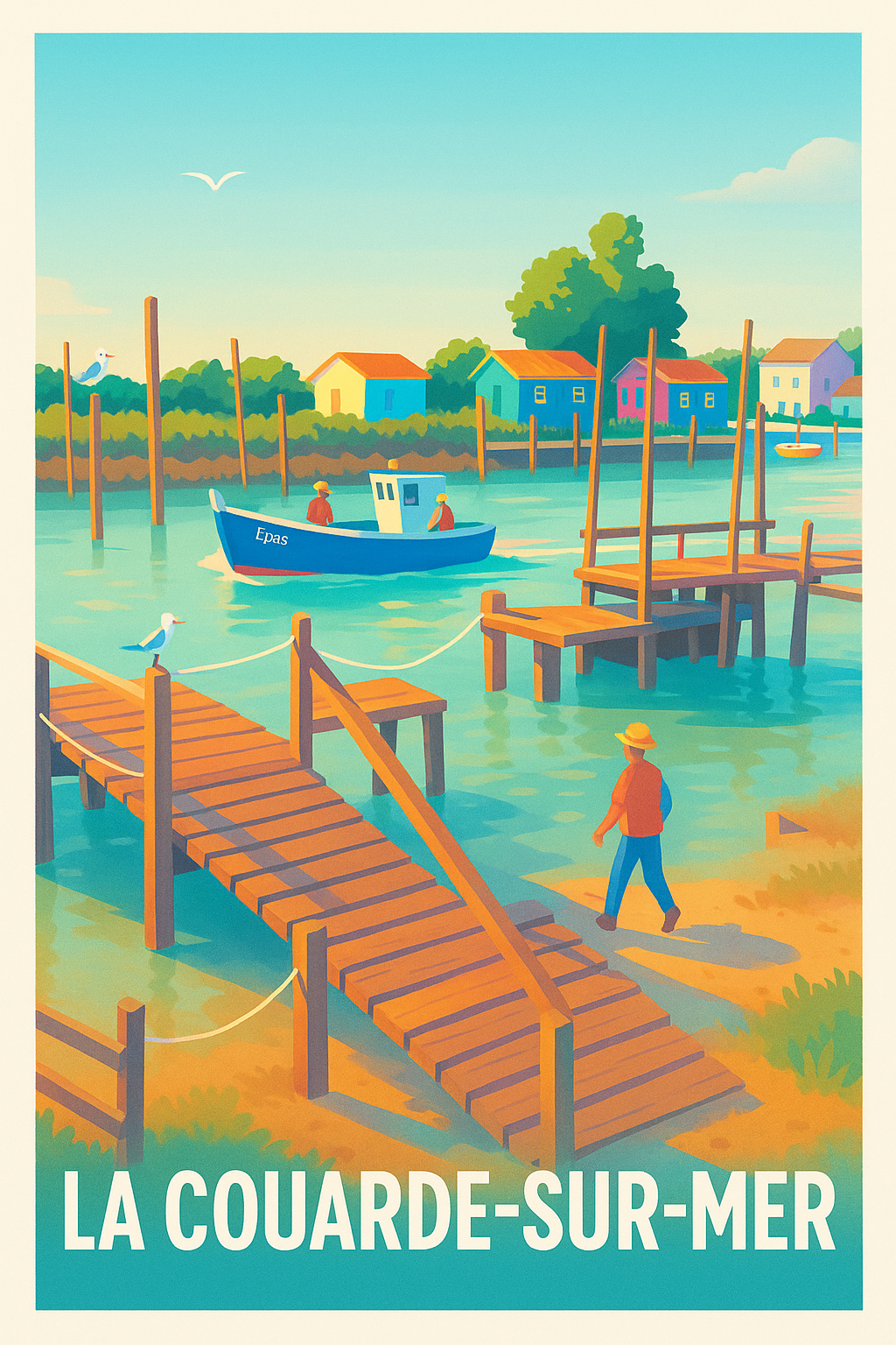 Affiche de La Couarde-sur-Mer - Douceur et charme côtier