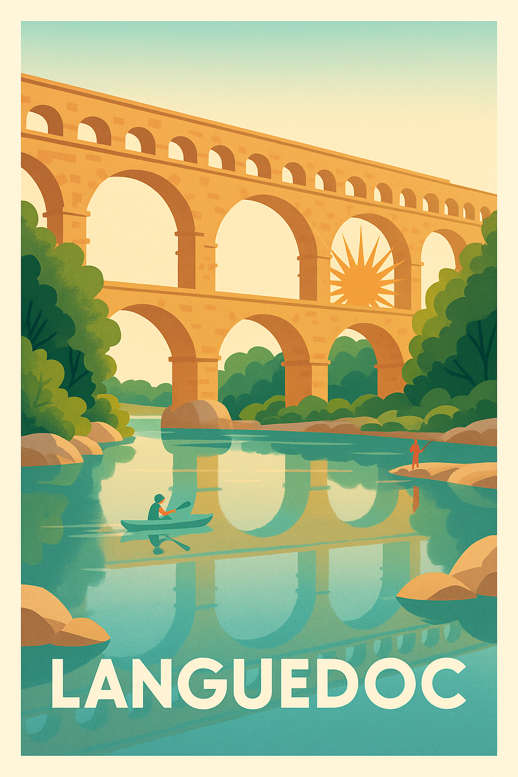 Affiche de Languedoc - Voyage au cœur du patrimoine romain