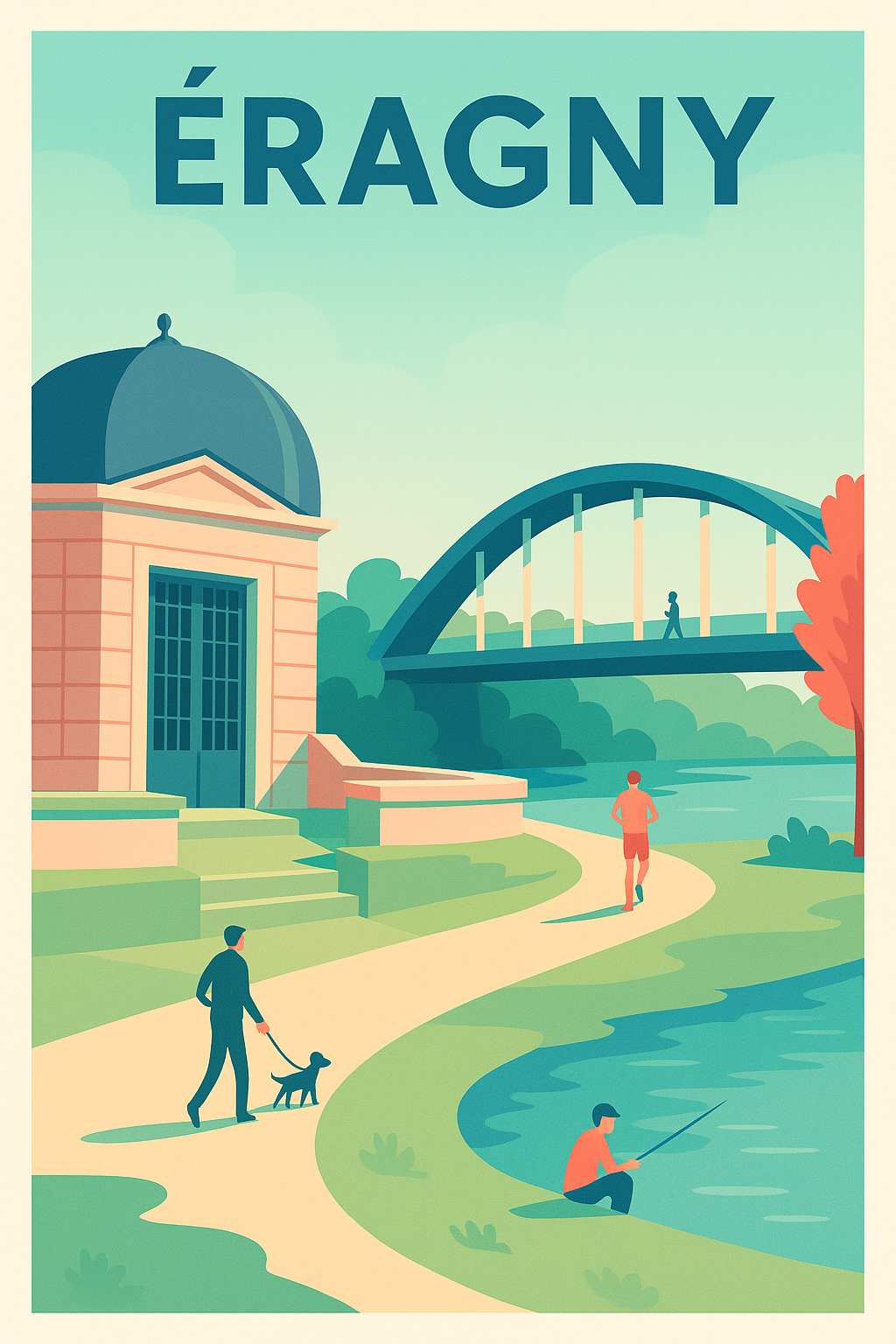 Affiche de Éragny - Harmonie et Sérénité au Bord de l'Eau