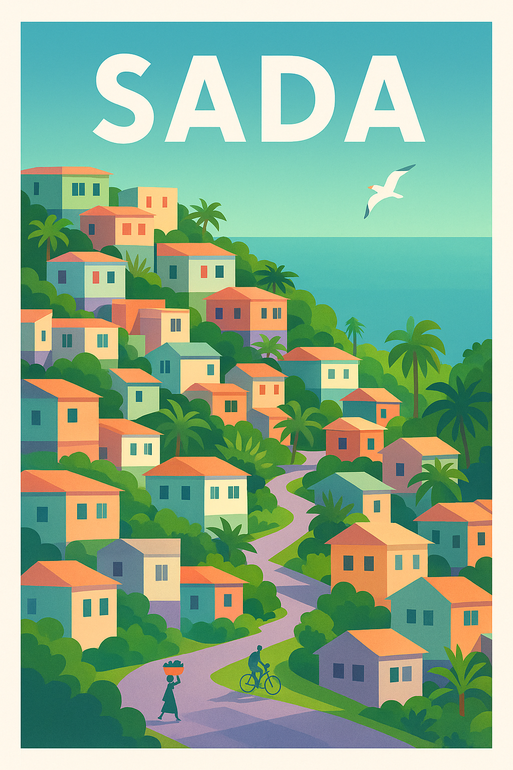 Affiche de Sada - L'âme colorée d'une ville côtière