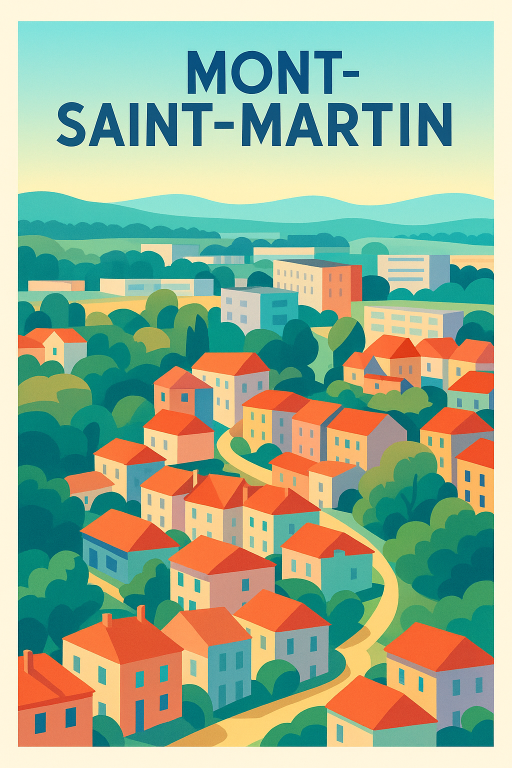 Affiche de Mont-Saint-Martin - Un coin de charme et de couleur