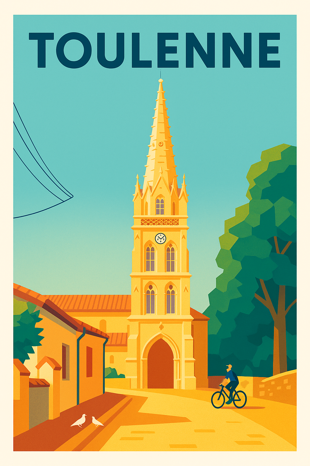 Affiche de Toulenne - Charme et sérénité au cœur du village