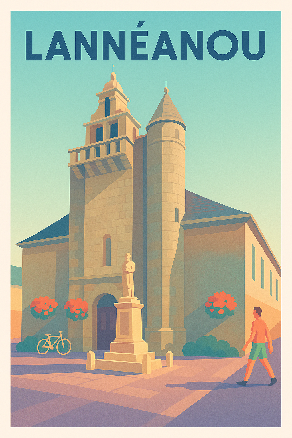 Affiche Lannéanou — Charme et sérénité bretonne · poster d'art de Lannéanou
