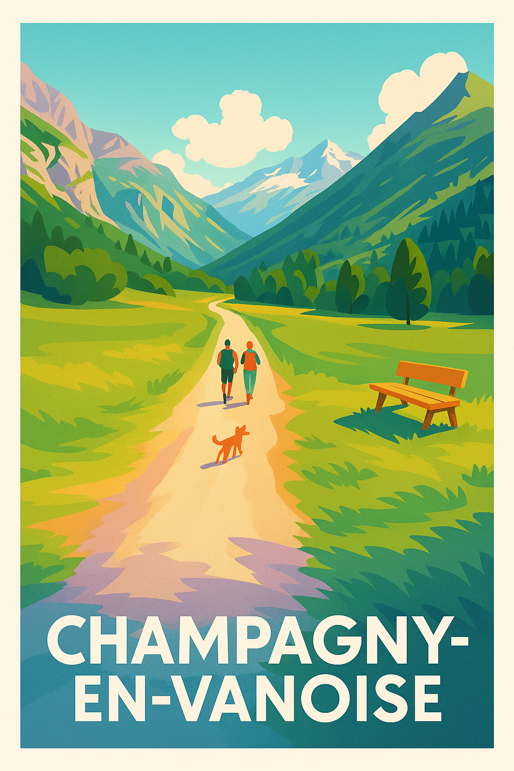 Affiche de Champagny-en-Vanoise - L'évasion nature au cœur des montagnes