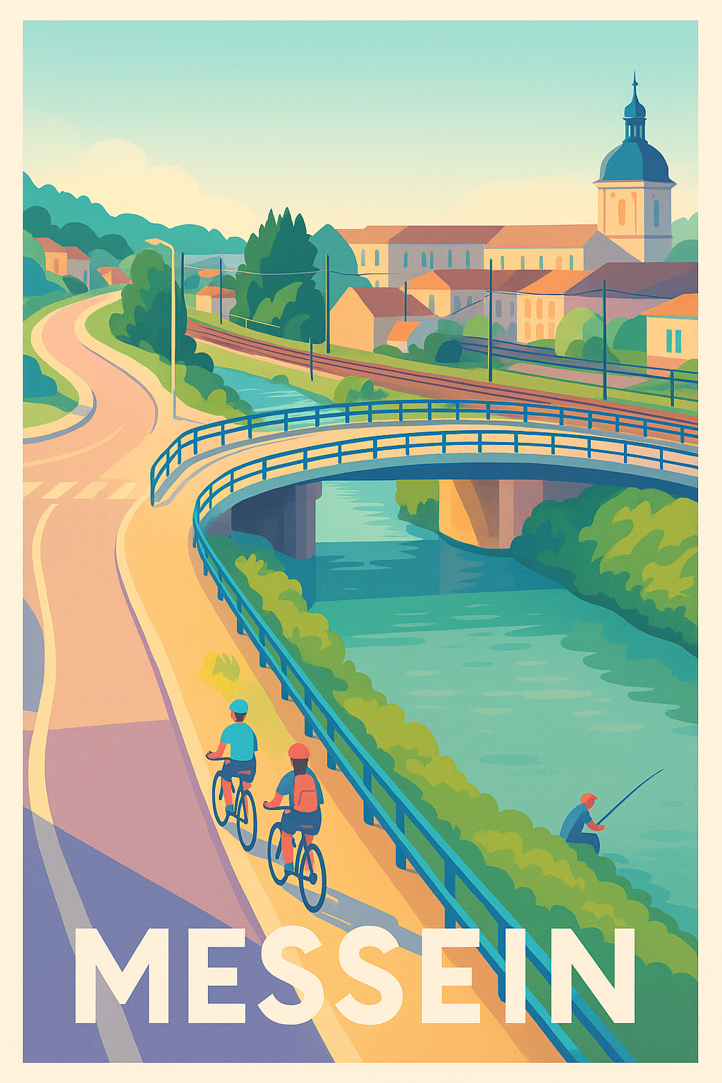 Affiche Messein - Une escapade paisible au bord de l'eau