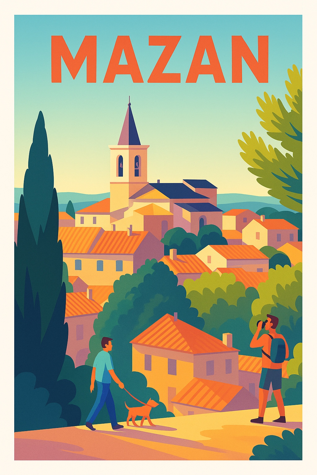 Affiche de Mazan - Village Provençal en Douceur