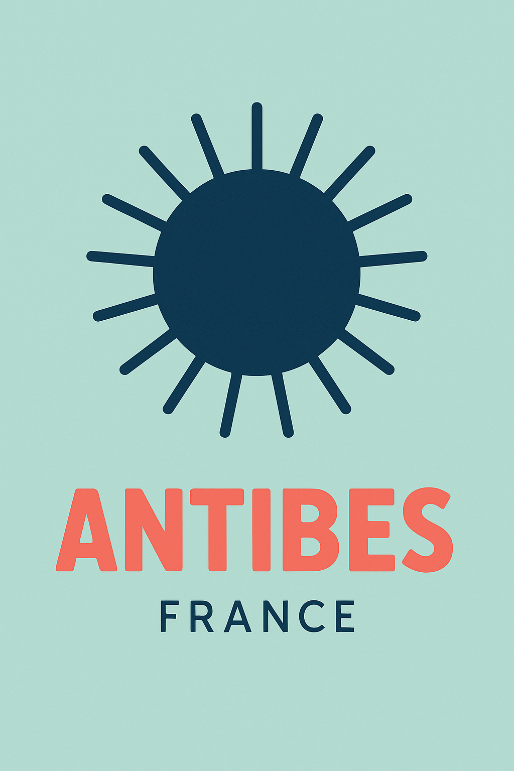 Affiche Antibes — L'élégance du soleil méditerranéen · poster d'art de Antibes