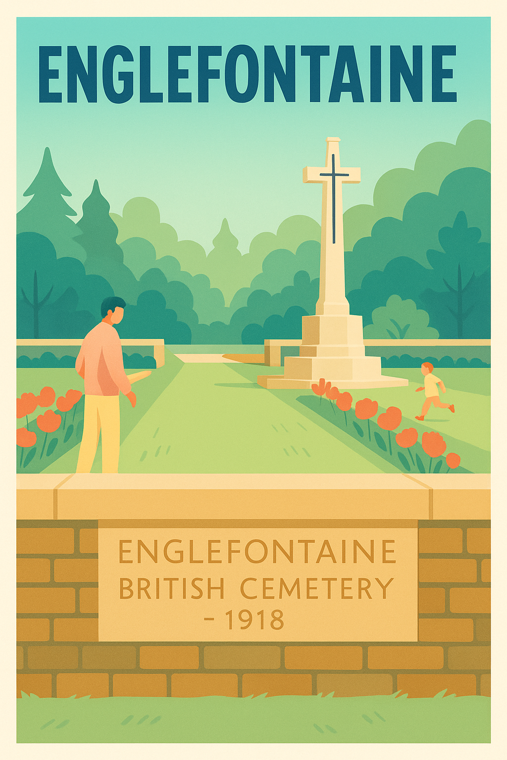 Affiche de Englefontaine - Mémoire et Sérénité au British Cemetery