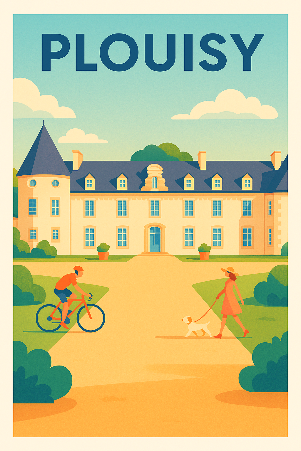 Affiche de Plouisy - Charme et sérénité en illustrations