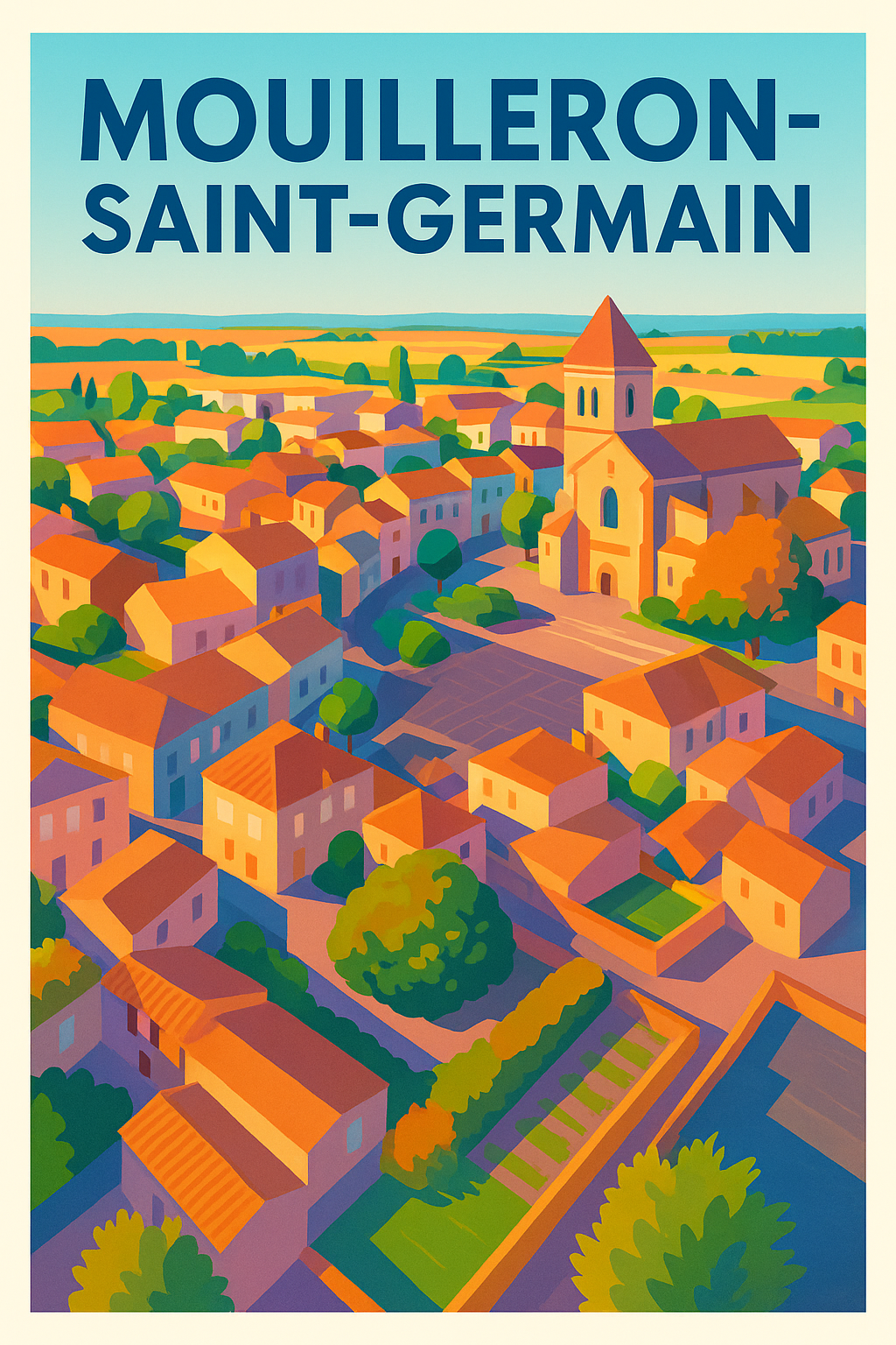Affiche de Mouilleron-Saint-Germain - Charme et couleurs du bocage vendéen