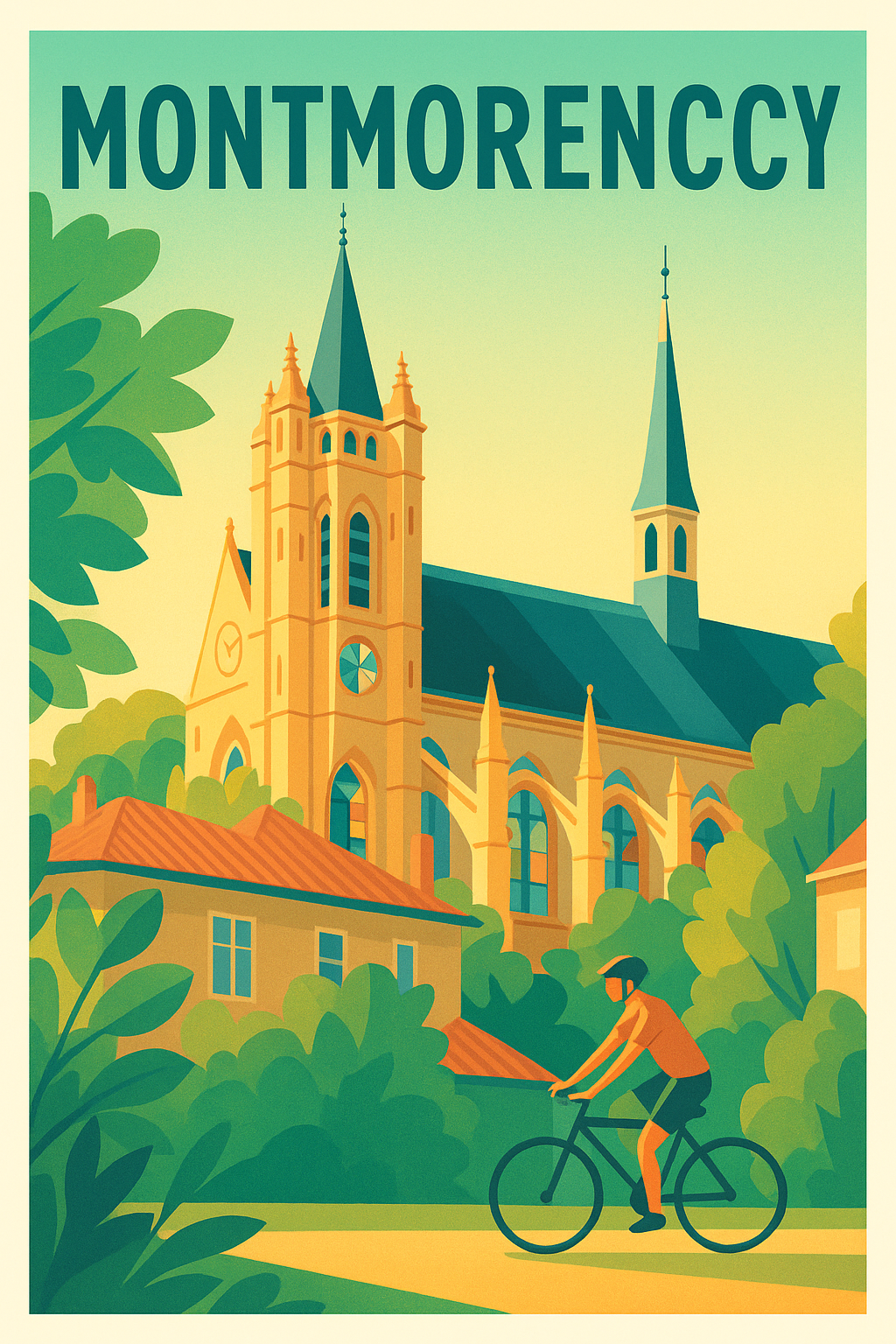 Affiche Montmorency — Évasion au cœur du patrimoine · poster d'art de Montmorency