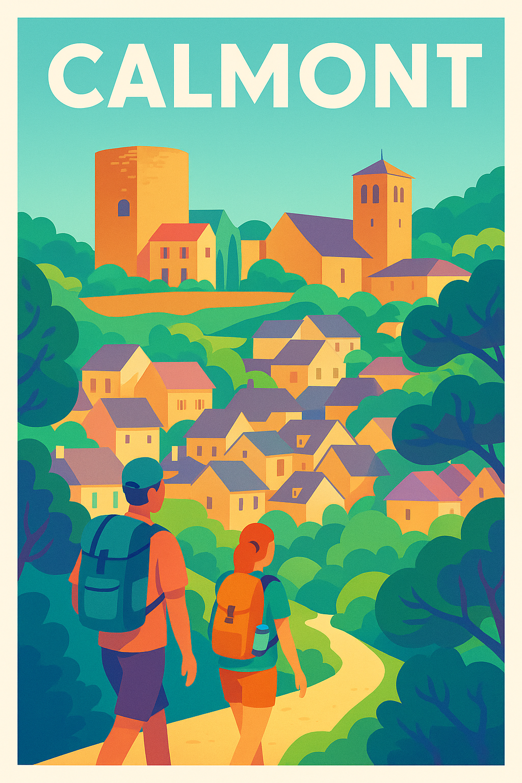 Affiche de Calmont - Une escapade colorée au cœur du village