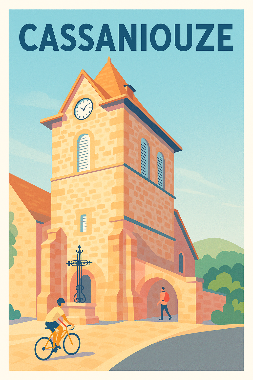 Affiche de Cassaniouze - Charme et sérénité du Sud-Aveyron