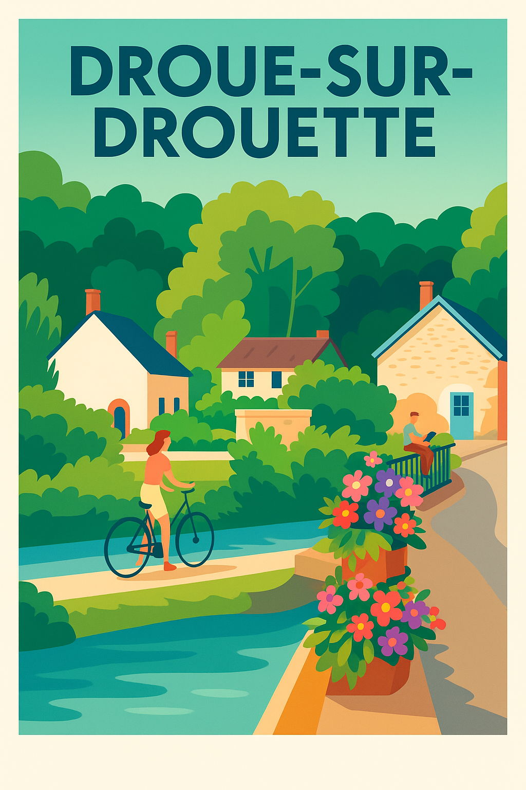 Affiche de Droue-sur-Drouette - Un havre de paix bucolique