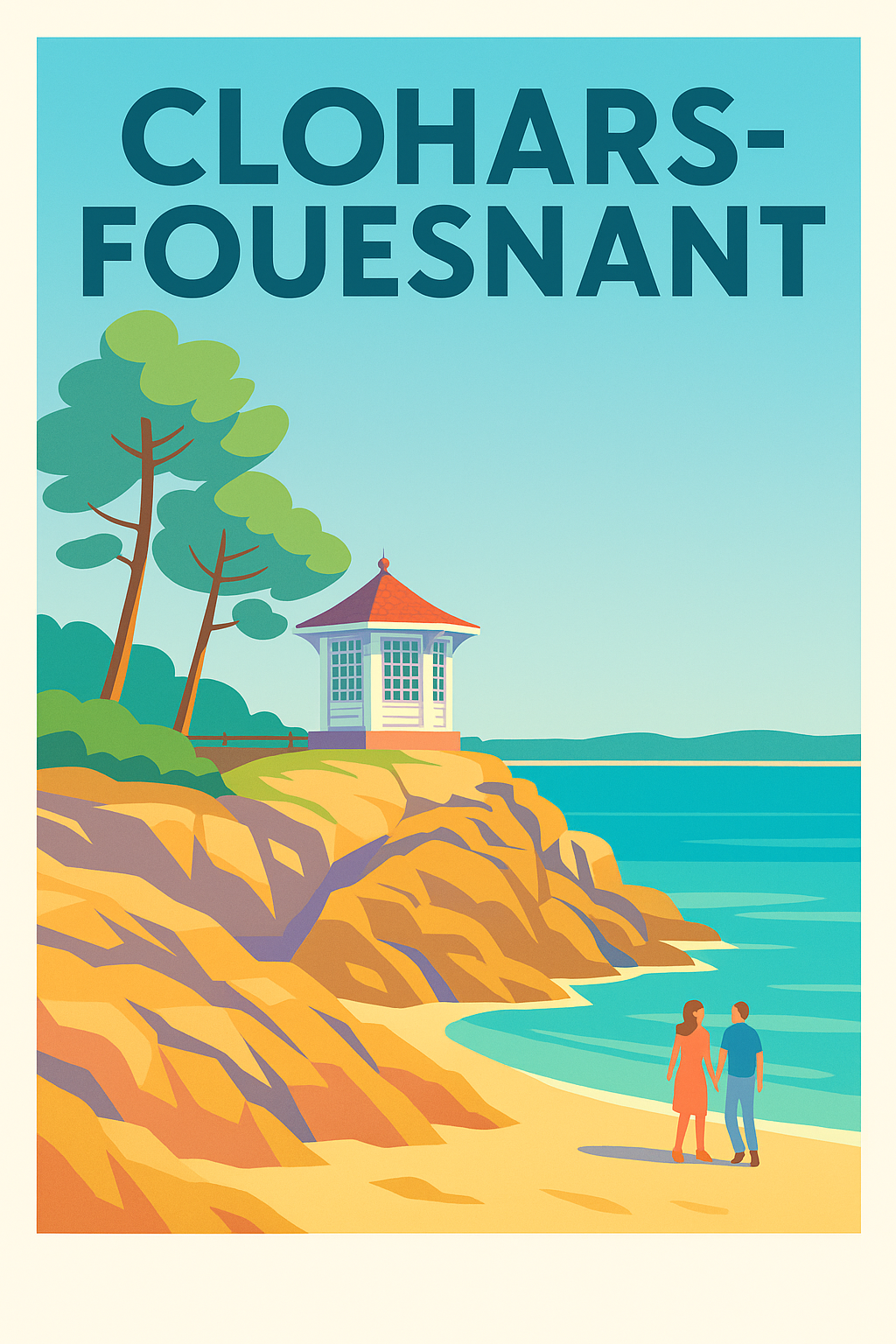 Affiche de Clohars-Fouesnant - Charme côtier et douceur bretonne